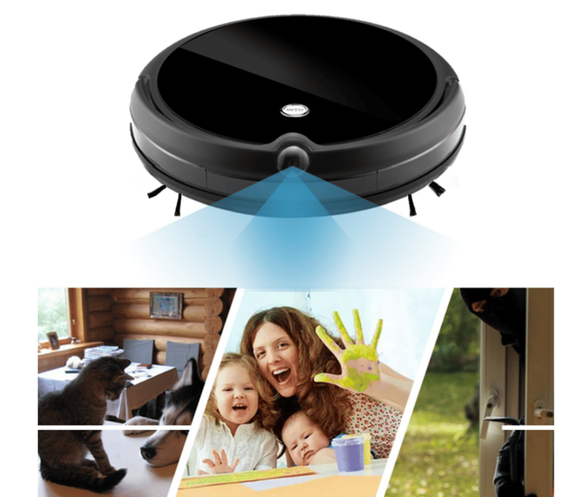 iMass Robot Vacuum Cleaner Mop Wi-Fi App & Live Video Calling Communication Recording Monitor - JM Variety Store